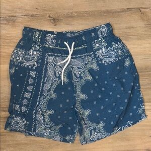 Urban Outfitters Blue and White Athletic Shorts